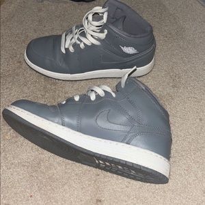 Grey Jordan 1s